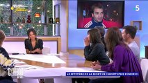 La veuve de Christophe Dominici, Loretta Denaro, a fondu en larmes sur le plateau de l'émission C l'hebdo.