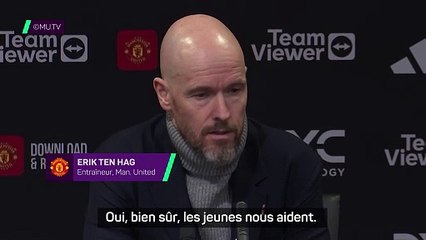 ten Hag : "Les jeunes nous aident beaucoup"