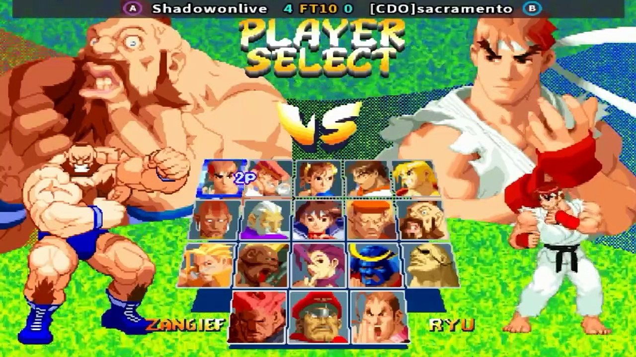 Shadowonlive vs [CDO]sacramento - Street Fighter Alpha 2 -  FT10