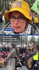 Hollanda'da yol kapatarak eylem yapan yüzlerce iklimci aktivist gözaltında!