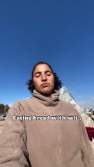 Eating Bread With Salt | Bisan Owda New Video | Bisan From Gaza Today News | Gaza Press Heroes