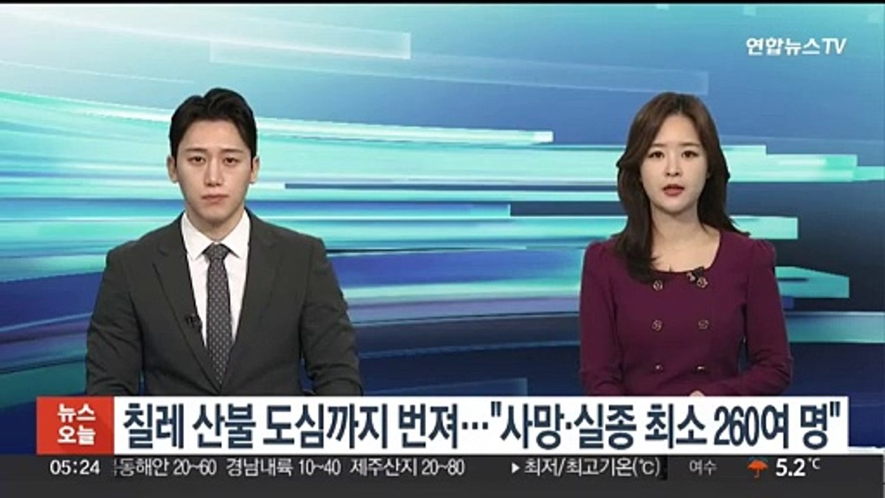 칠레 산불 도심까지 번져…"사망·실종 최소 260여 명"
