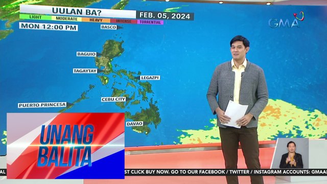 Halos buong bansa, makararanas ng magandang panahon ngayong unang Lunes ng Pebrero - Weather update today as of 6:15 a.m. (February 5, 2024) | UB