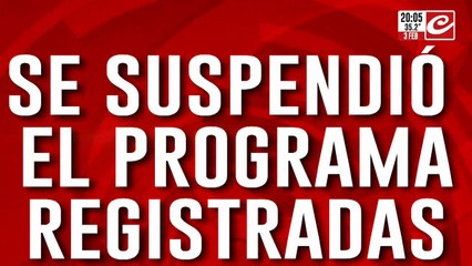 Empleadas domésticas: se suspendió el programa registradas