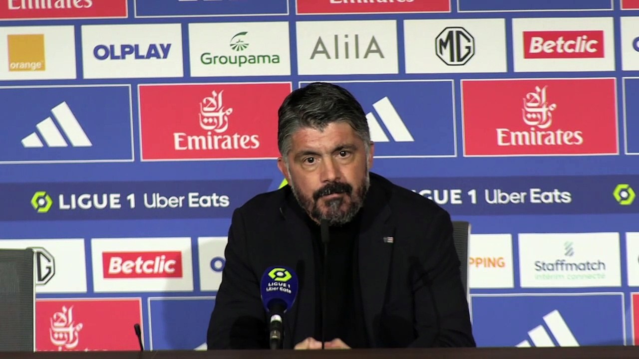 La conférence de presse de Gennaro Gattuso après la défaite de l'OM contre Lyon (1-0)