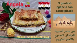 الجلاش المصري باللحم المفروم  من المطبخ المصري Meleki _Ángela &Chef Eva