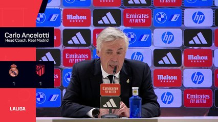 Ancelotti satisfied with Real derby performance despite late draw