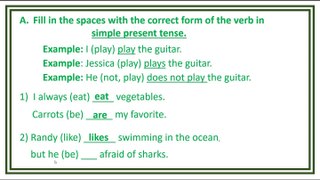 Practice Exercise 10 || Simple  Present Tense