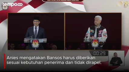 Ditanya soal Bansos, Anies Bilang Jangan Dibagikan di Pinggir Jalan