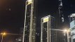 Dubai Burj Khalifa Road Night View