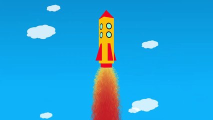 Cohete rumbo al espacio | Animación 3D