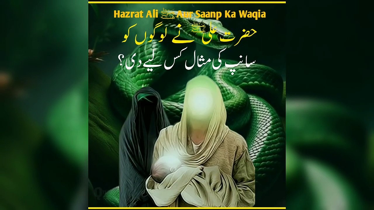 Hazrat Ali Ne Saanp Ki Masaal Kyun Di? | Short Islamic Stories | Qtuber Urdu