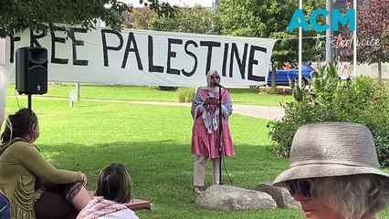 Profound poem shared from heart during Bega Solidarity with Palestine event