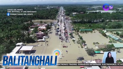 Ilang residente, nakakapit sa mga lubid para makatawid sa baha | BT