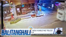 Truck, sumabit sa mga kable ng telco sa Binondo, Manila | BT