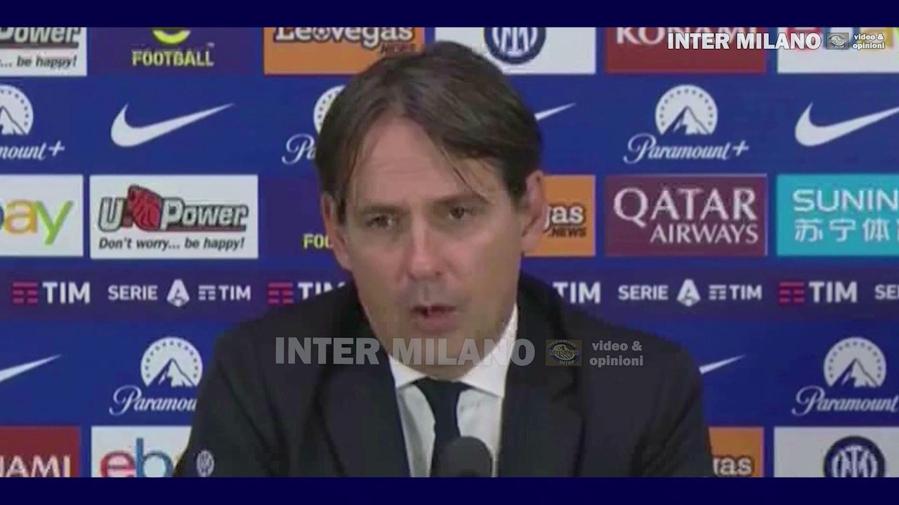 Inter-Juventus 1-0 * Simone Inzaghi: Ottima serata, dalle 19.30 quando siamo arrivati allo stadio. I nostri tifosi ci hanno dato una mano.