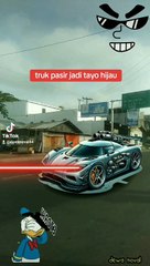 truk pasir jadi tayo hijau