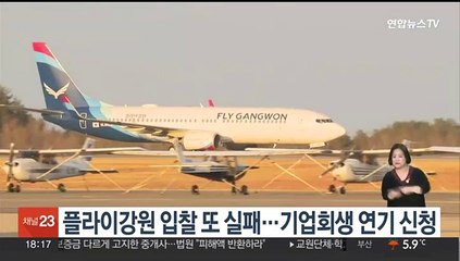 플라이강원 입찰 또 실패…기업회생 연기 신청