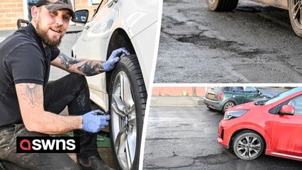 "We live in the pothole capital of England - it's like driving over the surface of the moon"