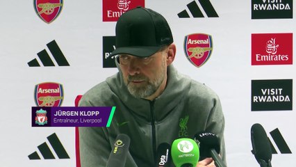 Klopp : “Arsenal mérite les trois points”