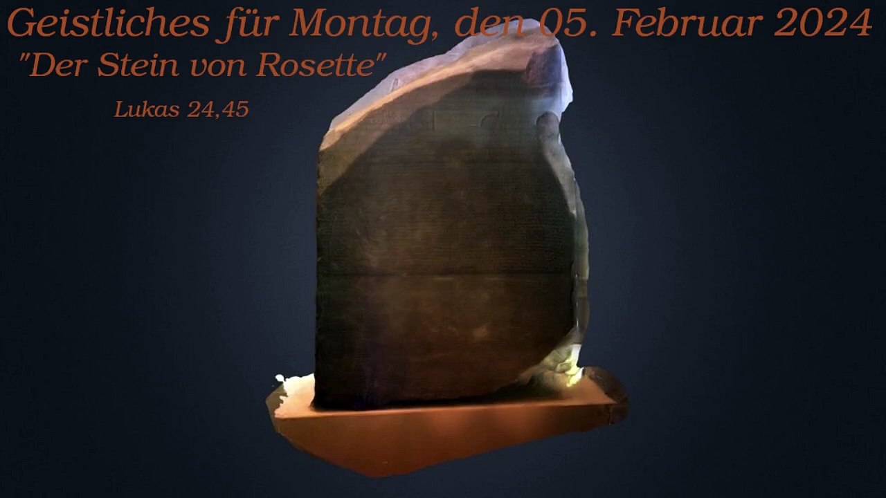 Geistliches für Montag, den 05. Februar 2024