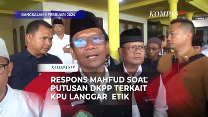 Respons Mahfud soal Putusan DKPP Terkait KPU Langgar Etik