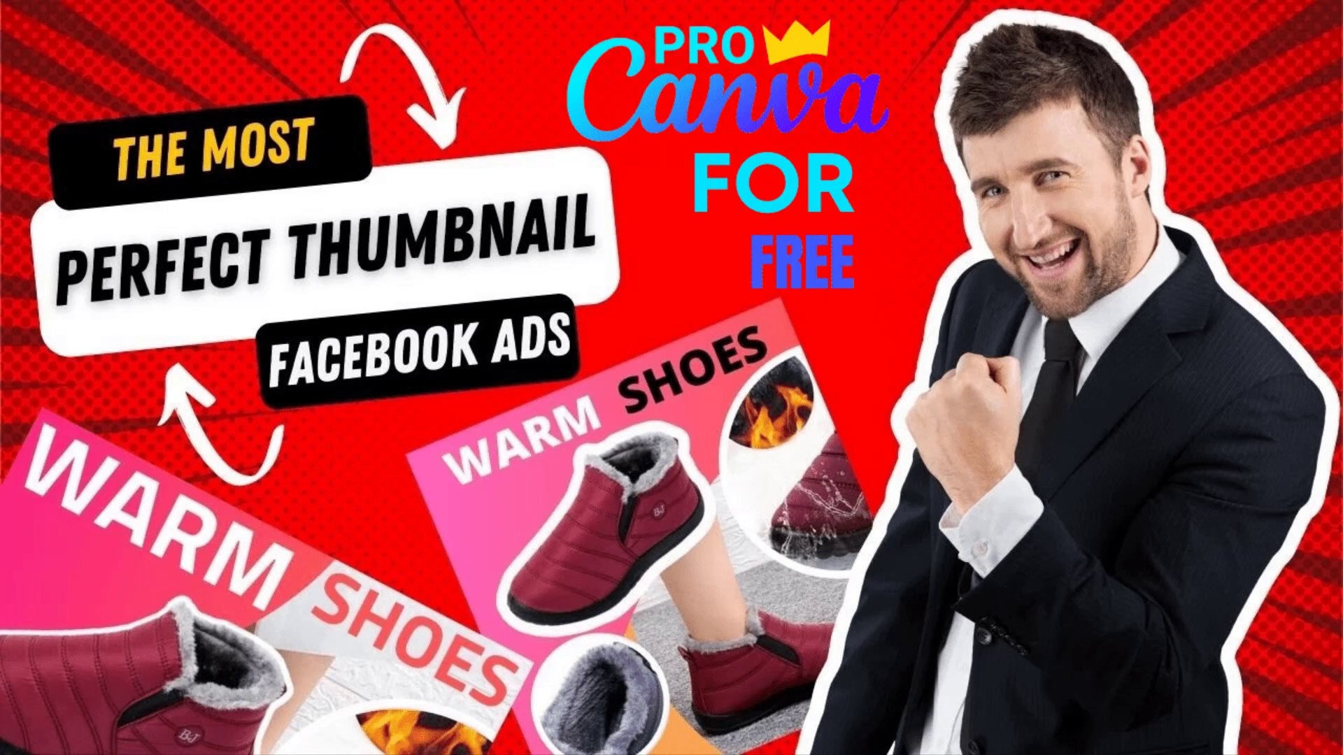 How to Create Successful Facebook Ads Thumbnail using canva pro + Get Canva Pro