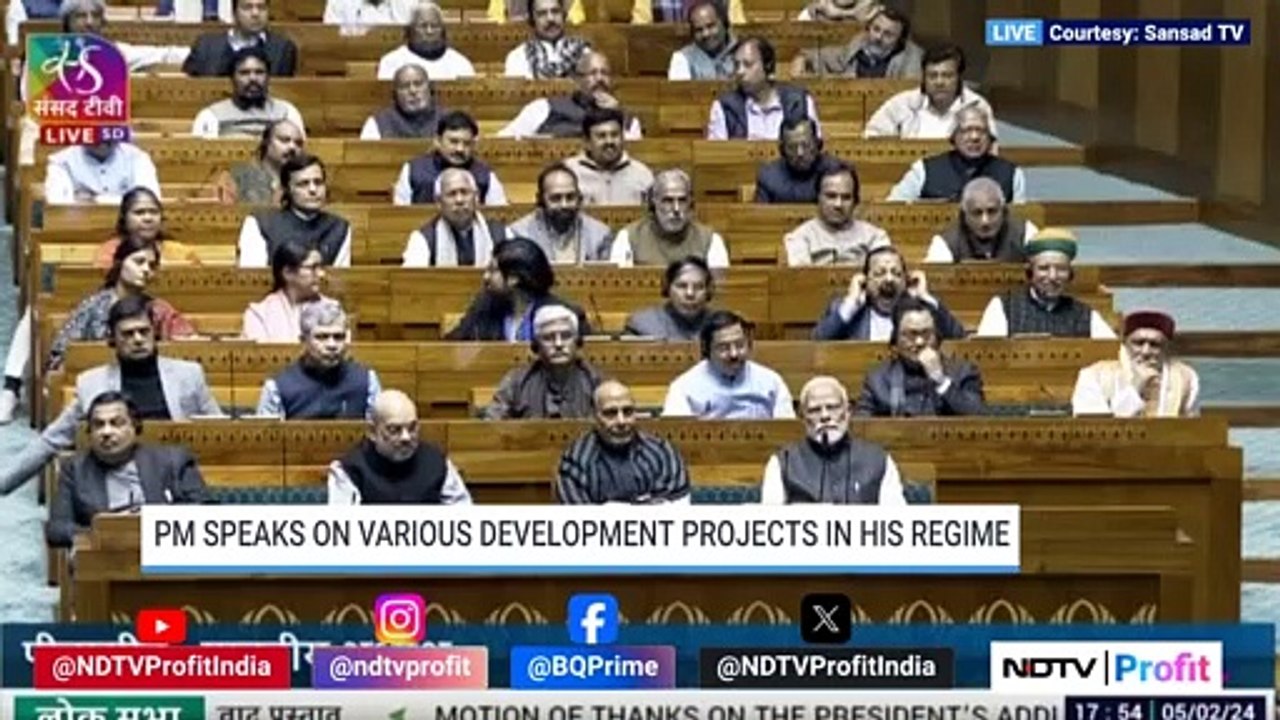 PM Narendra Modi's Speech In Lok Sabha Live | NDTV Profit