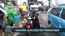 Jalan Cilegud Raya Tergenang Banjir hingga 50 CM, Sejumlah Motor Alami Mati Mesin!