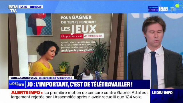 L'important c'est de télétravailler : le gouvernement invite les Franciliens à rester chez eux pendant les Jeux olympiques