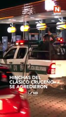 Hinchas del clásico cruceño se agredieron