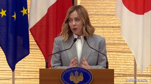 Meloni: in Giappone arriveranno nave Vespucci, portaerei Cavour e F35