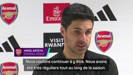23e j. - Arteta : “Nous sommes dans la course au titre, c’est certain”
