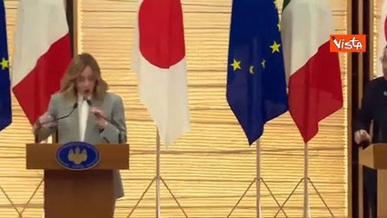 Meloni a Tokyo: "Vicini al Giappone per la tragedia del terremoto"