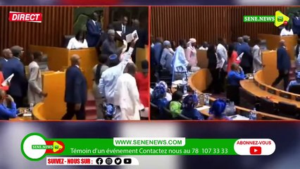 Scène folle à l'Assemblée nationale, les députés de l'opposition bloquent les choses
