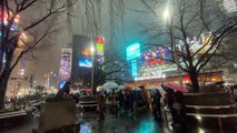 تساقط كثيف للثلوج في طوكيو