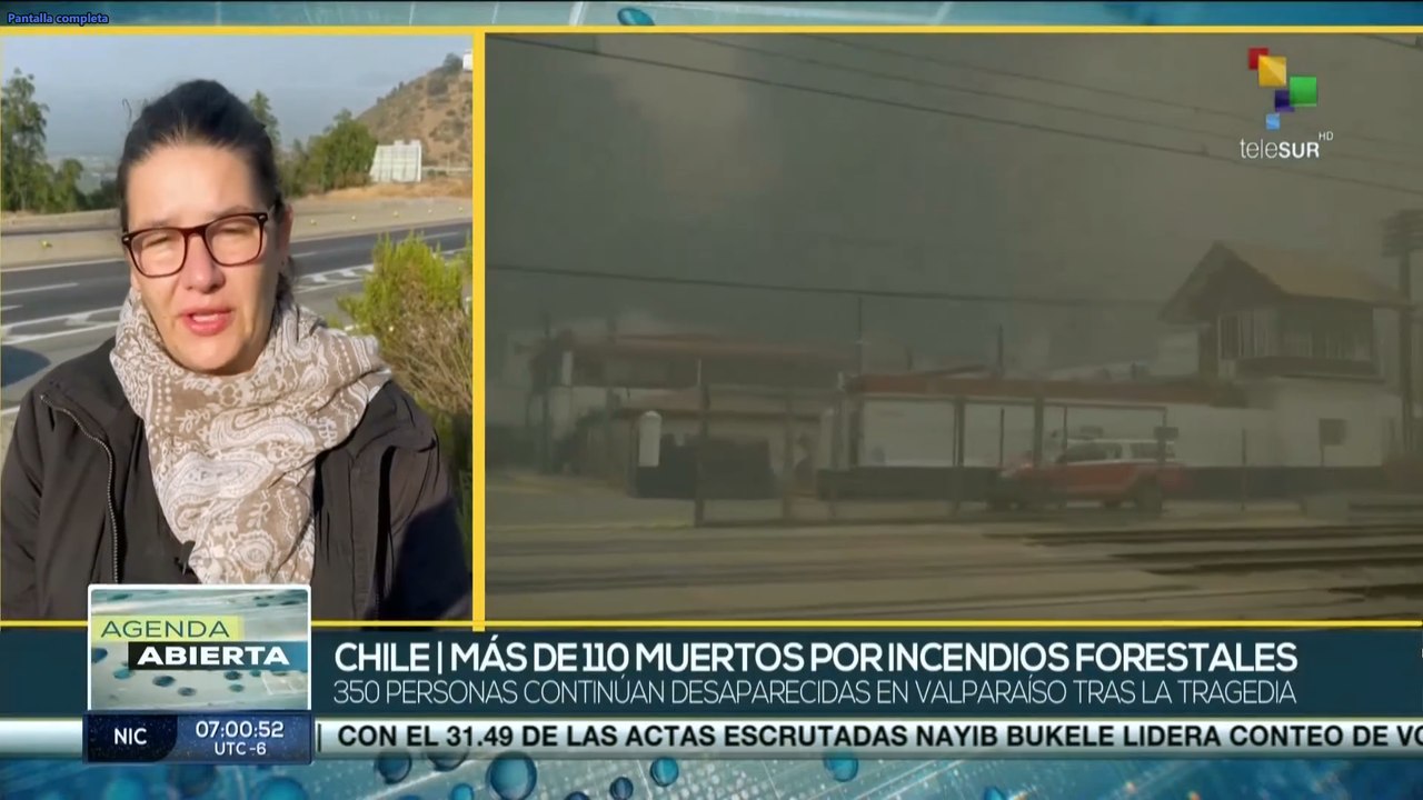 Gobierno chileno decreta Duelo Nacional debido a muertes por incendios forestales