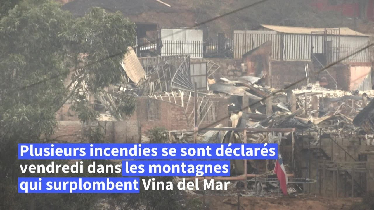 Incendies au Chili: au moins 112 morts, "plus grande tragédie" depuis 2010