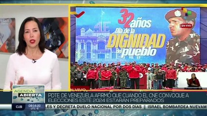 Presidente venezolano ratificó compromiso del pueblo en las elecciones