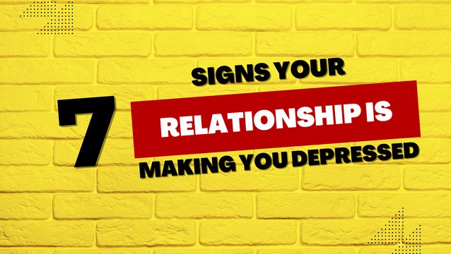 7 Signs Your Relationship is Making You Depressed : Stuck In An Unfulfilling Relationship