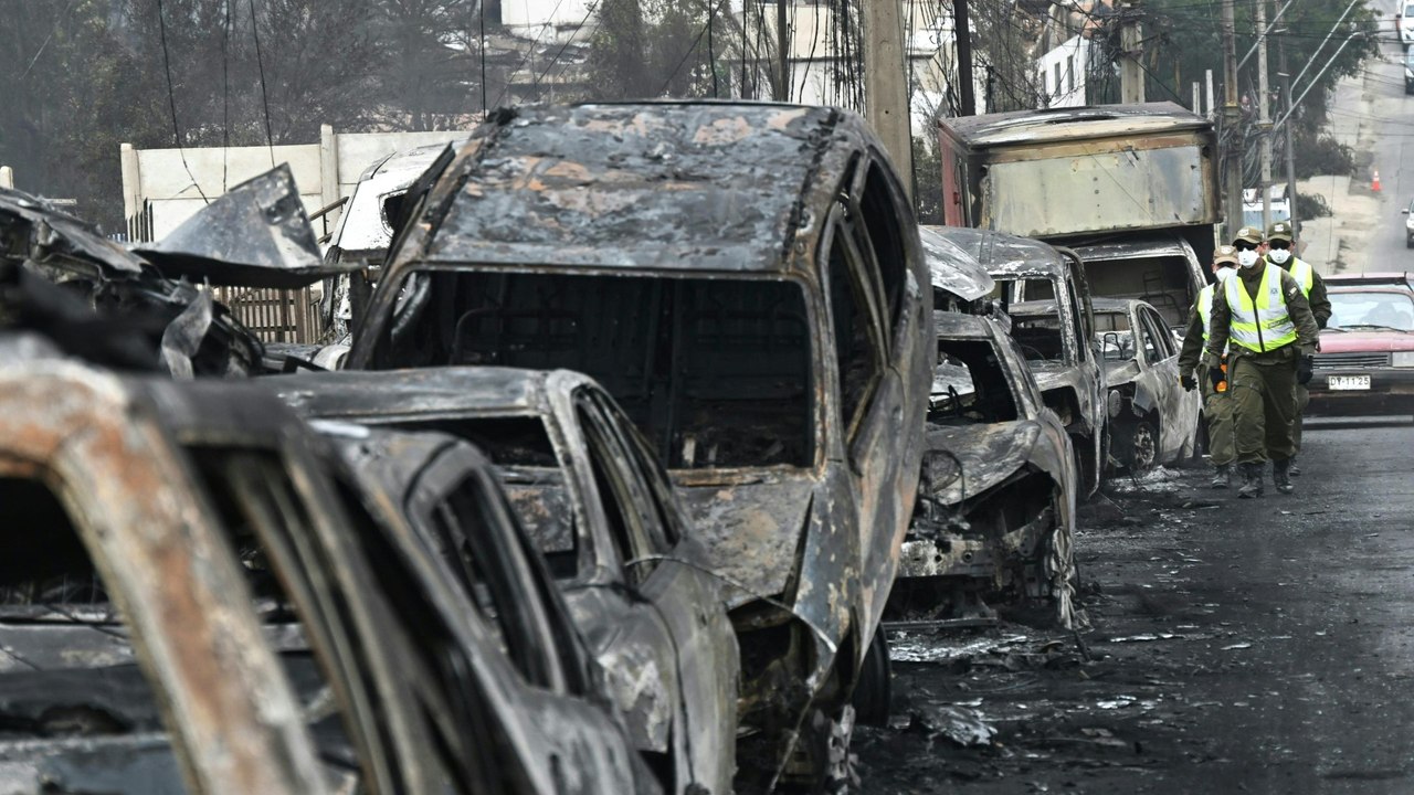 Waldbrände in Chile: Ganze Landstriche in Schutt und Asche