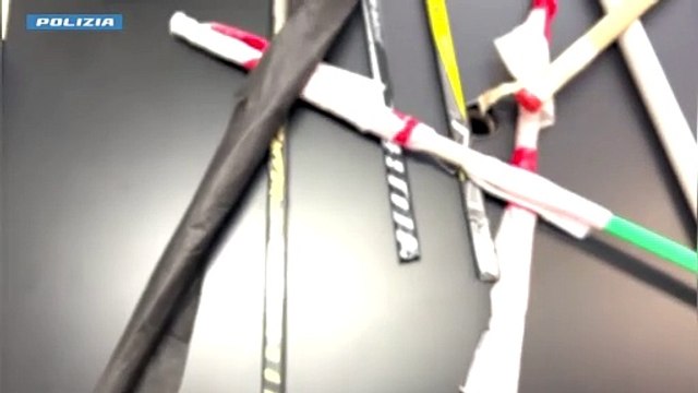 Disordini dopo Inter-Juve: le armi sequestrate agli ultras nerazzurri