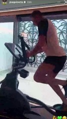 La tronchante forma con la que Joaquín hace deporte en la elíptica