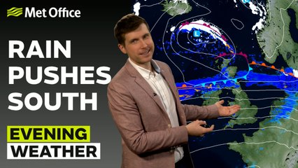 Met Office Evening Weather Forecast 05/02/24 - Rain shifts southwards over north UK