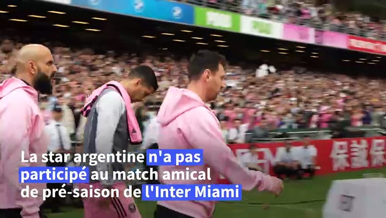 Foot: Messi hué par le public à Hong Kong après son forfait