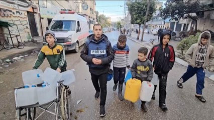 معاناة أهالي مخيم جباليا في سبيل الحصول على الماء