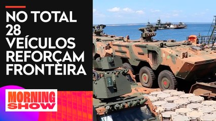Chegam a Roraima mais 14 blindados do Exército