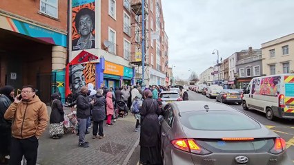 Massive queue outside new dental practice in the hope of getting treatment