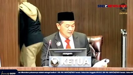 Download Video: DKPP Vonis Ketua KPU Hasyim Asy'ari Langgar Kode Etik Terkait Gibran Rakabuming