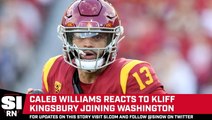 Caleb Williams Ignites Draft Rumors After Reacting to Kliff Kingsbury Joining Commanders